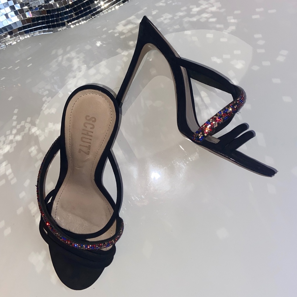 SCHUTZ - Crystal Stiletto Sandal - Picture 2 of 2
